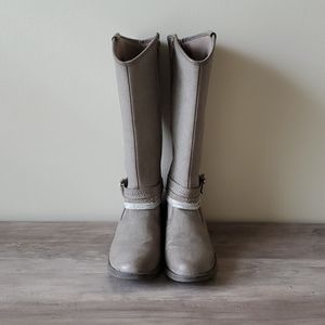 Girls Kohl's Knee High Gray Riding Boots